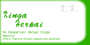 kinga herpai business card